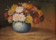 Franz Nowak, Kytička, 1890, olej na dreve