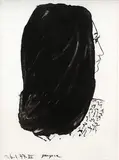 Pablo Picasso, Dáma s čiernymi vlasmi, 1947, štetcová litografia na ručnom papieri