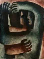 Agneša Sigetová, Milenci, 1970, olej na plátne