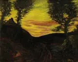 Svitanie by Anton Jasusch, 1914, olej na plátne, sold Oct 2004