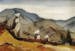 Martin Benka, Terchovianky, 1935, olej na plátne