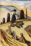 Mikuláš by Martin Benka, 1935, olej na kartóne, sold Oct 2004