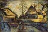 V Čáčove by Janko Alexy, 1945, pastel na papieri, sold Oct 2004
