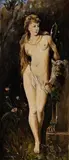H. Simeon, Ženský akt I., 1920, olej na plátne dublované na sololite