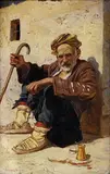 Marcel Krasicky, Orientálny motív, 1930, olej na kartóne