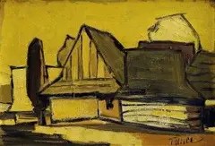 Mengusovce by Michal Tillner, 1960, olej na kartóne, sold Oct 2004