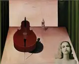 Viera Žilinčanová, Koncert pre cello a dlhé vlasy, 1972, olej na plátne