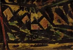 Alexander Szabó, Za mestom II., 1964, pastel na papieri