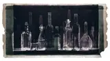 Fľaše by Tibor Somorjai Kiss, 2003, litografia na papieri, sold Oct 2004