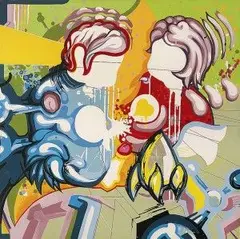 Erik Šille, Wykur mi karmu II., 2003, akryl na plátne