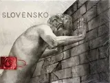 Veronika Rónaiová, Bonus, 2004, kresba uhľom na plátne a ready made