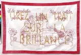 Mona Chisa Aneta, L´amour est dans l´air du temps, 2003, výšivka na plátne, flitre