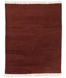 Herringbone, Linear ribbed maroon rug, India, wool