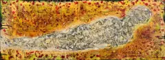 Candice Breitz, Wordchrist, 1993, mixed media on paper laid down on board