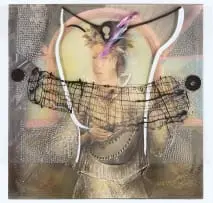 Christo Coetzee, Woman Playing the Lute, 1983, oil on board with acrylic glass and mixed media