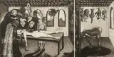 Christine Dixie, The Dark Woods – Fits before Their Eyes, 1990, etching on paper
