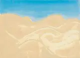 Trevor Coleman, Namib Desert, mixed media with sand on paper