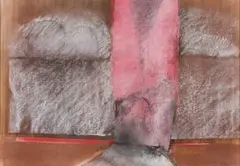 Lionel Abrams, Abstract Composition, chalk pastel on paper