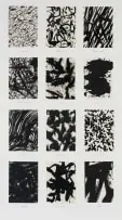 William Kentridge, Colour Chart I, 2012, linocut on handmade sisal-cotton paper