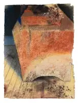 Clive van den Berg, Abstract I, pastel on handmade paper