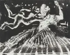 Braam Kruger, Arnolfina en haar Man, lithograph on paper