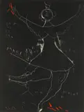 Marino Marini, Danza Minima, etching and coloured aquatint on paper