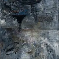 Elfriede Dreyer, Boom! Ting!, 2024, oil on canvas and sound