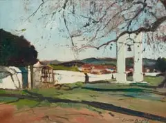 Errol Boyley, Slave Bell Lanzerac, oil on canvas laid down on board