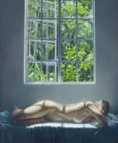Heather Gourlay-Conyngham, Morning Sleeper, oil on canvas