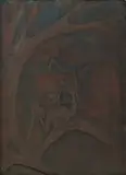 Michael Fleischer, Artist Painting Under a Tree, copper plate