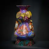 Elephant and monkey vase by Ardmore Ceramic Studio, 2005, painted and glazed ceramic, offered Jun 2026