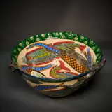 Lizard and fish bowl by Ardmore Ceramic Studio, 2003, painted and glazed ceramic, sold Jun 2026