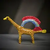 Giraffe and fish sculpture by Ardmore Ceramic Studio, 2002, painted and glazed ceramic, offered Jun 2026