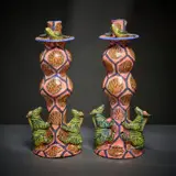 Ardmore Ceramic Studio, Bird and zebra candle holders
