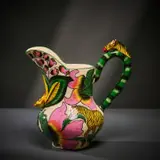 Yellow zebra milk jug by Ardmore Ceramic Studio, 2002, painted and glazed ceramic, sold Jun 2026