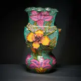 Zebra and flower vase by Ardmore Ceramic Studio, 2002, painted and glazed ceramic, offered Jun 2026