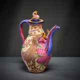 Giraffe teapot by Ardmore Ceramic Studio, 2002, painted and glazed ceramic, sold Jun 2026