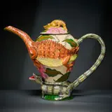 Ardmore Ceramic Studio, Croc teapot, 2004, painted and glazed ceramic