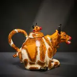 Cow teapot by Ardmore Ceramic Studio, 2004, painted and glazed ceramic, offered Jun 2026