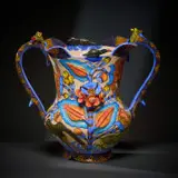 Zebra and flower vase by Ardmore Ceramic Studio, 2002, painted and glazed ceramic, offered Jun 2026