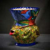Frog vase by Ardmore Ceramic Studio, 2003, painted and glazed ceramic, offered Jun 2026