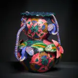 Ardmore Ceramic Studio, Elephant and flower vase