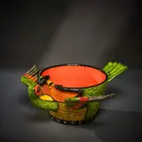 Bird and flower bowl by Ardmore Ceramic Studio, 2005, painted and glazed ceramic, sold Jun 2026
