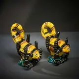 Ardmore Ceramic Studio, Pair of scorpion salt and pepper shakers, 2005, painted and glazed ceramic