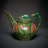 Ardmore Ceramic Studio, Elephant teapot, 2002, painted and glazed ceramic