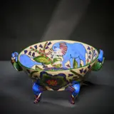 Blue elephant bowl by Ardmore Ceramic Studio, 2005, painted and glazed ceramic, offered Jun 2026