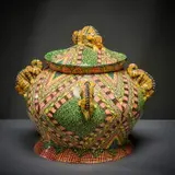 Chameleon tureen by Ardmore Ceramic Studio, 2002, painted and glazed ceramic, offered Jun 2026