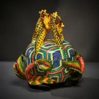 Giraffe sugar bowl by Ardmore Ceramic Studio, 2011, painted and glazed ceramic, sold Jun 2026