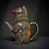 Zebra and flower teapot by Ardmore Ceramic Studio, 2002, painted and glazed ceramic, offered Jun 2026