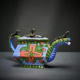 Lizard teapot by Ardmore Ceramic Studio, 2002, painted and glazed ceramic, offered Jun 2026